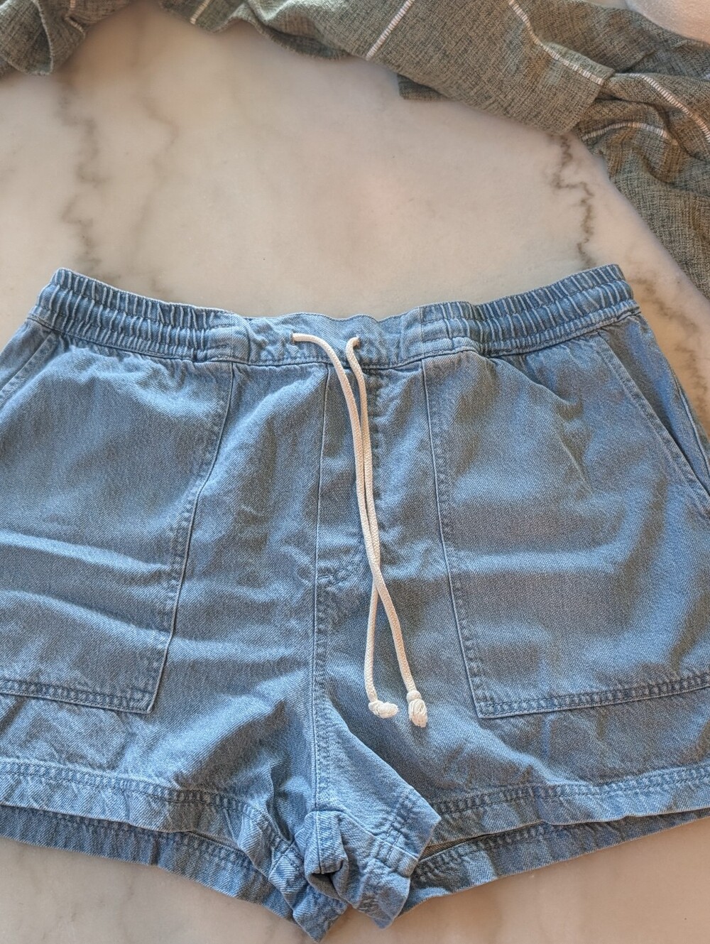 Z Supply Denim Drawstring Shorts XL